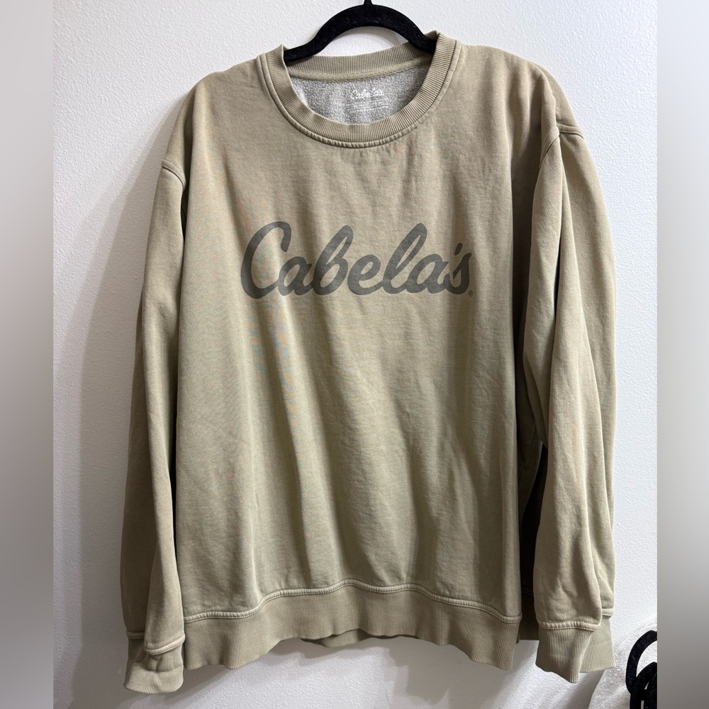 Cabela's Olive Green Crewneck